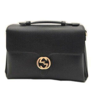 Gucci Handbag Leather Black Birthday Celebration from
